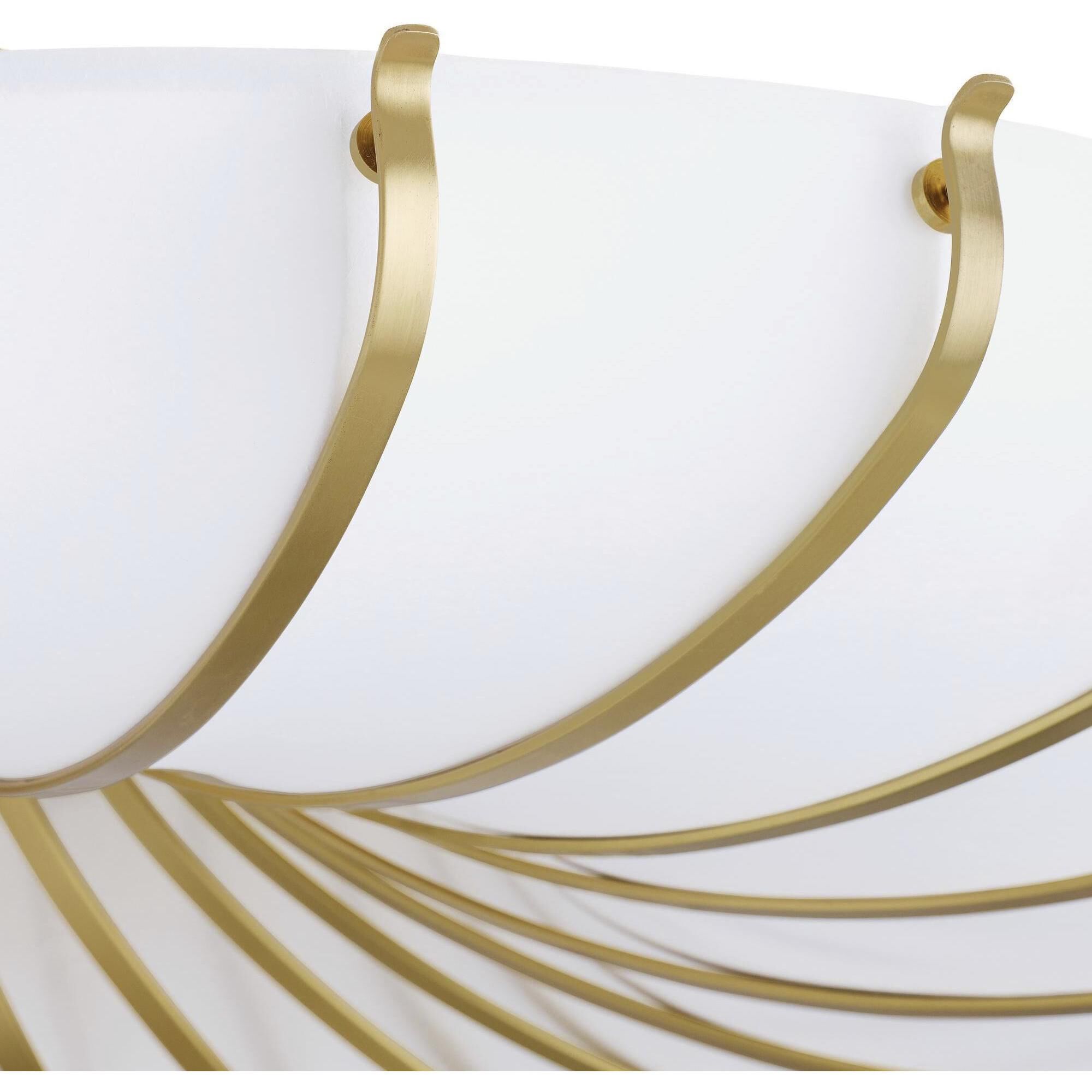 Chambers 10 Light 52 inch Antique Brass Semi Flush Mount Ceiling Light