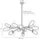 Javier 12 Light 44 inch Champagne and Antique Brass Chandelier Ceiling Light