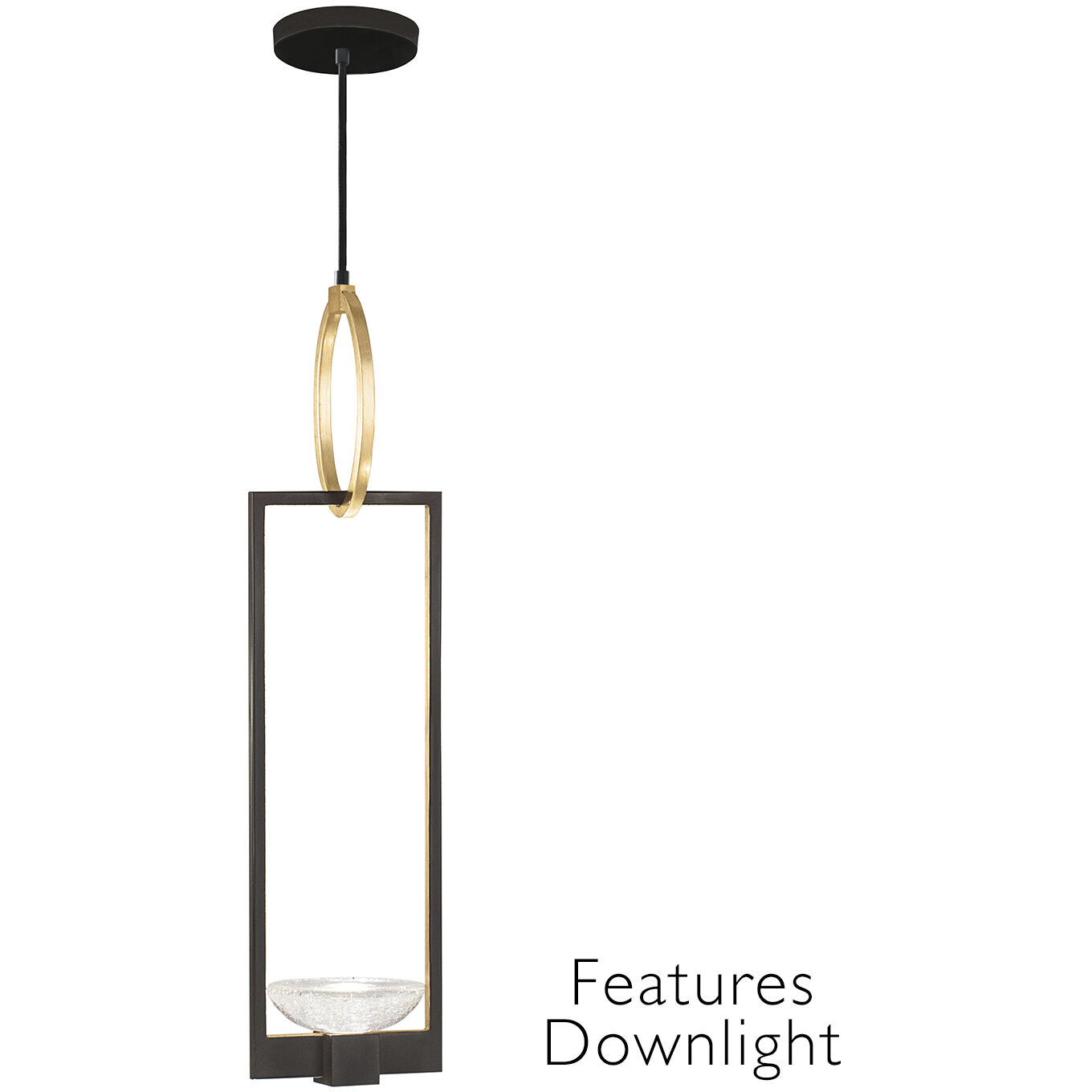 Delphi LED 7 inch Black Drop Light Ceiling Light