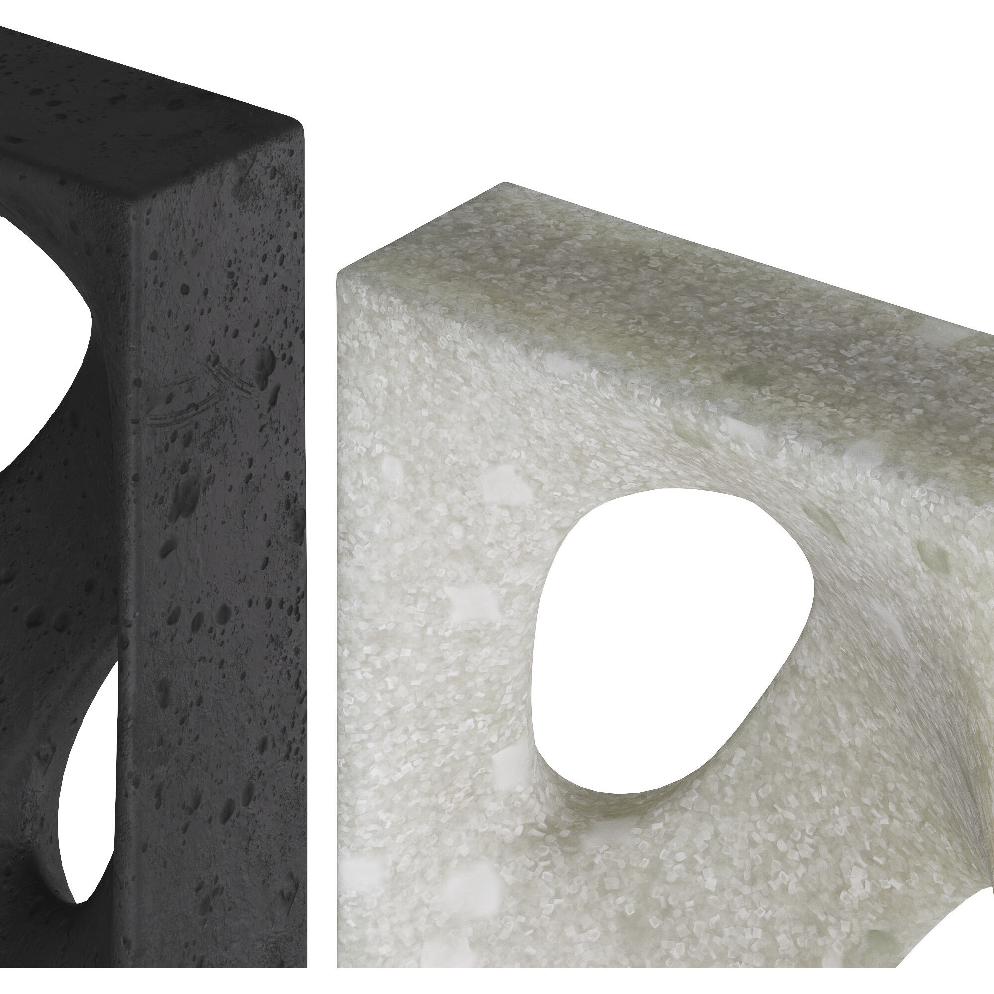 Bondi 7 X 4 inch Charcoal Bookends, Set of 2