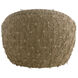 Florian Pearl and Tan Outdoor Swivel Lounge Chair