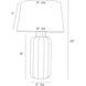 Henrietta 29 inch 150.00 watt Lunar Reactive and Antique Brass Lamp Portable Light