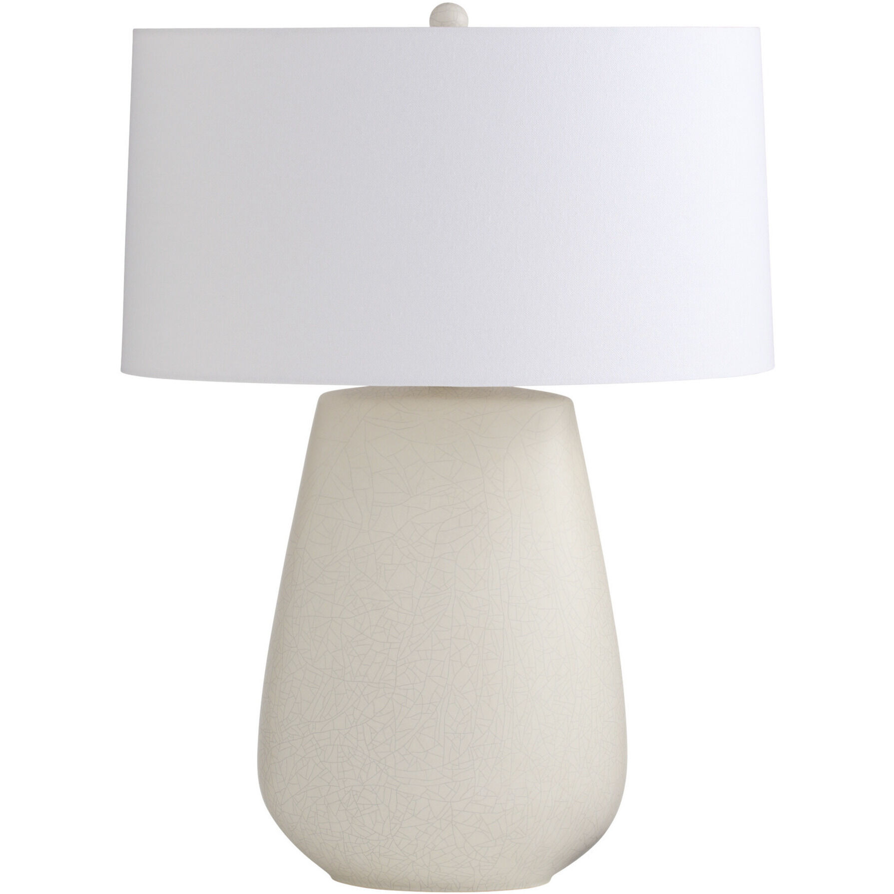 Deagan 29 inch 150.00 watt Matte Stained Ivory Crackle and Antique Brass Table Lamp Portable Light