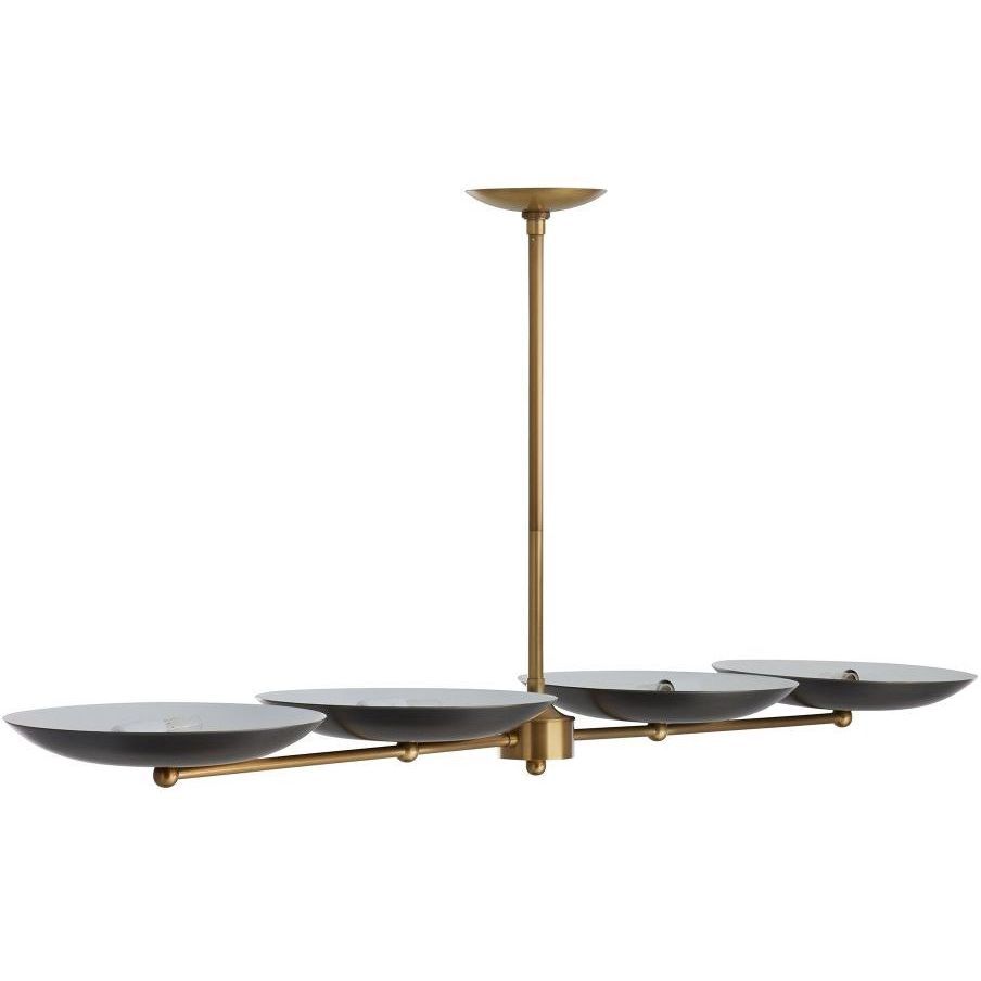 Griffith 55 X 10 inch Bronze Linear Chandelier Ceiling Light