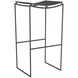 Jerome 18 inch Blackened Iron Bar Stool