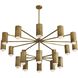 Loryn 20 Light 52 inch Antique Brass Chandelier Ceiling Light
