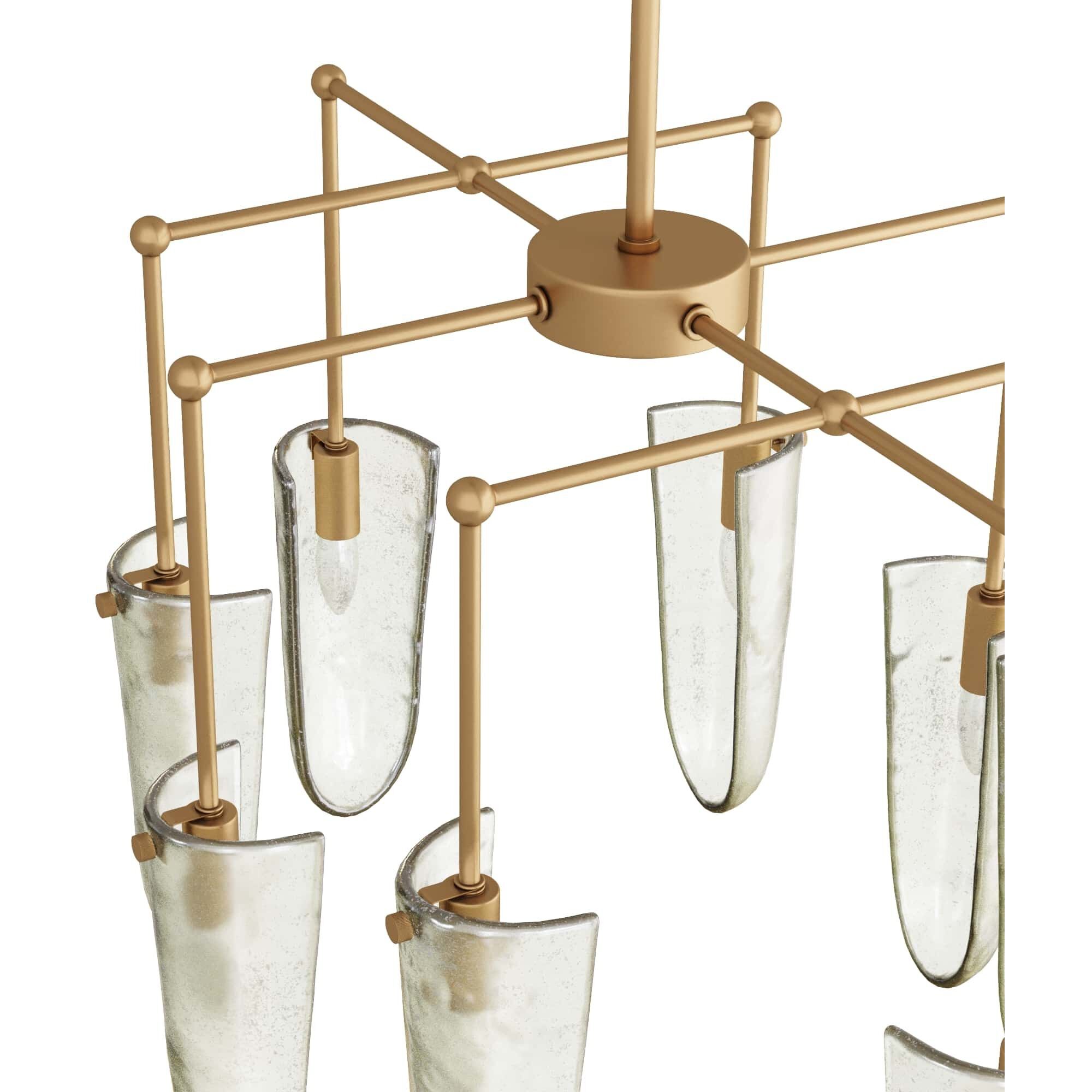 Valeria 8 Light 30 inch Clear Seedy Chandelier Ceiling Light