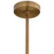Fatima 1 Light 10 inch Vintage Brass Pendant Ceiling Light