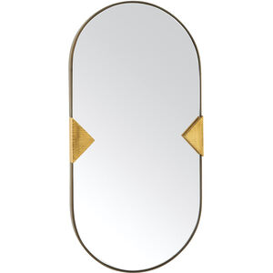 Cillian 38.5 X 19.5 inch Antique Brass Mirror