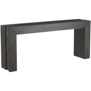 Kingston 78 X 16 inch Umber and Natural Faux Horn Console Table