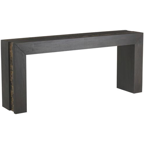 Kingston 78 X 16 inch Umber and Natural Faux Horn Console Table