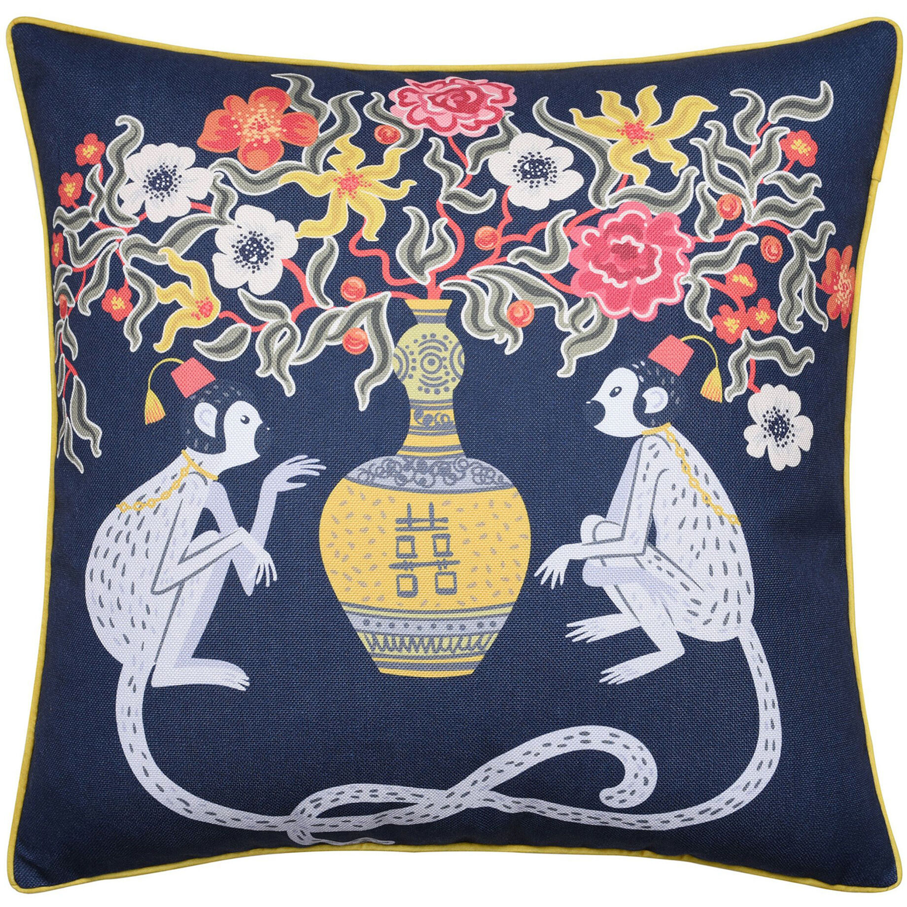 Dann Foley 24 inch Navy Throw Pillow