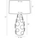 Laguna 31 inch 150 watt Ocean Reactive Lamp Portable Light
