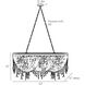 Baja 52 X 45.5 inch Natural Linear Chandelier Ceiling Light
