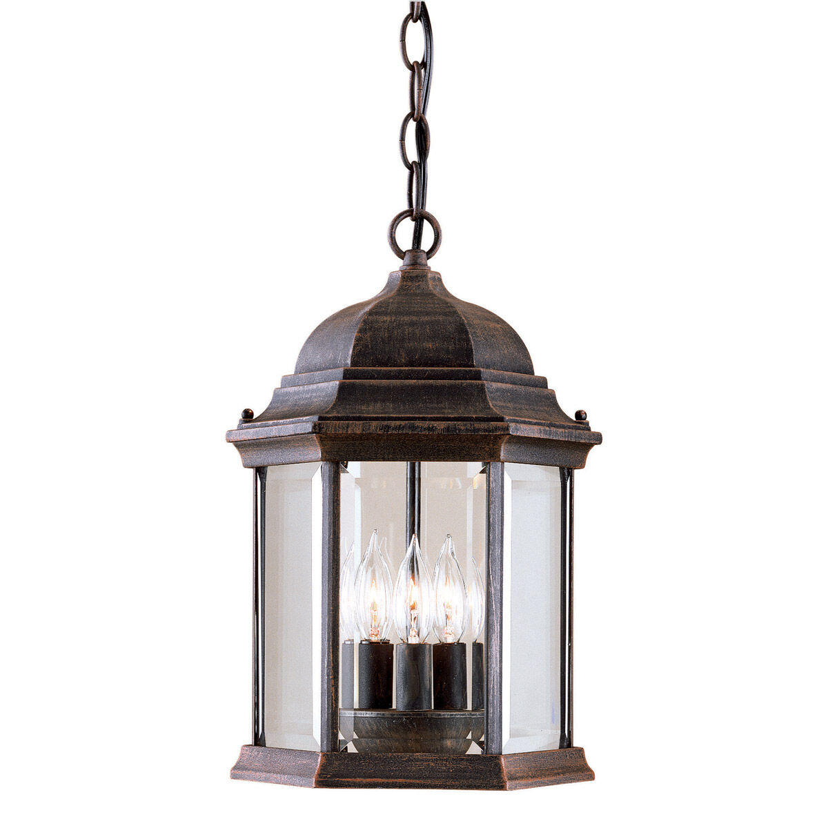 Signature 3 Light 9.5 inch Painted Rust Outdoor Pendant