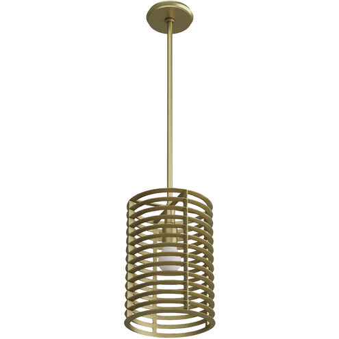 Zimei 1 Light 8.5 inch Antique Brass Pendant Ceiling Light