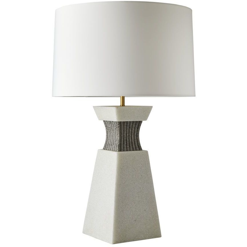 Dynasty 150.00 watt Ivory Table Lamp Portable Light