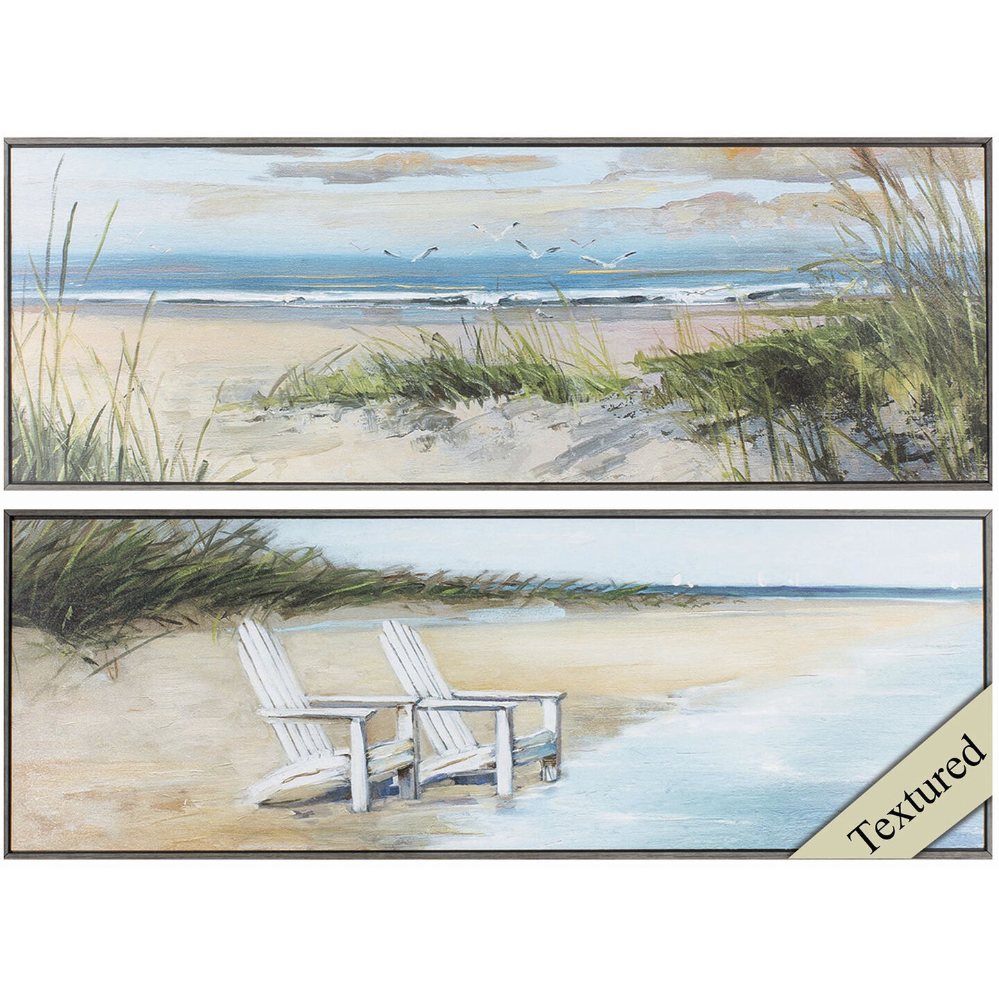 Waterside 36 X 12 inch Non-Glass Framed Art, Propac