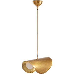 Josue 2 Light 20 inch Vintage Brass Pendant Ceiling Light
