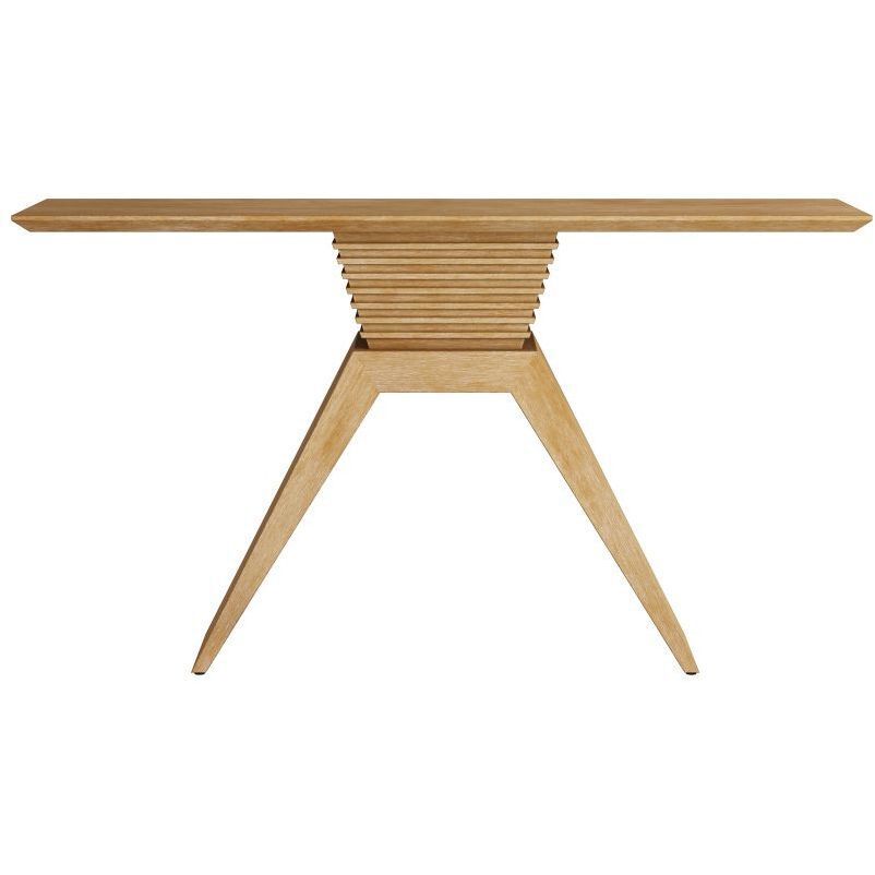 Barron Cerused Natural Console Table