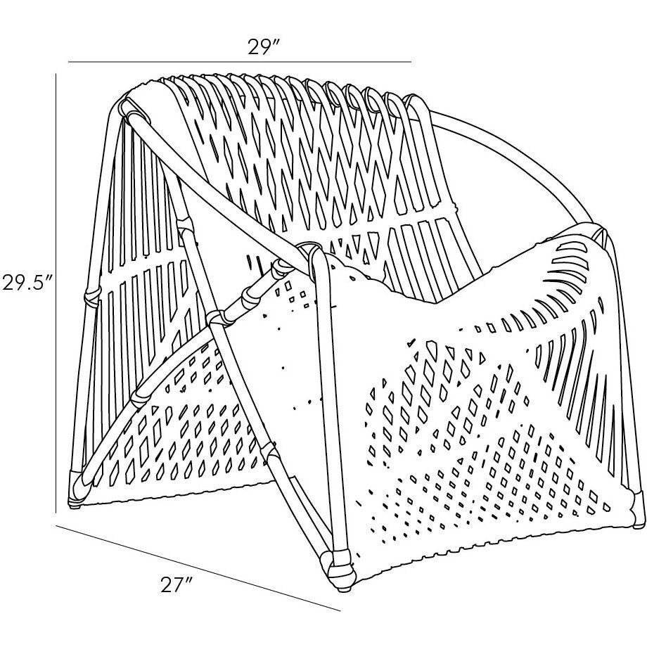 Eleanor 29.5 inch Gray Wash Lounge Chair