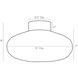 Mission 1 Light 15 inch Antique Brass Flush Mount Ceiling Light