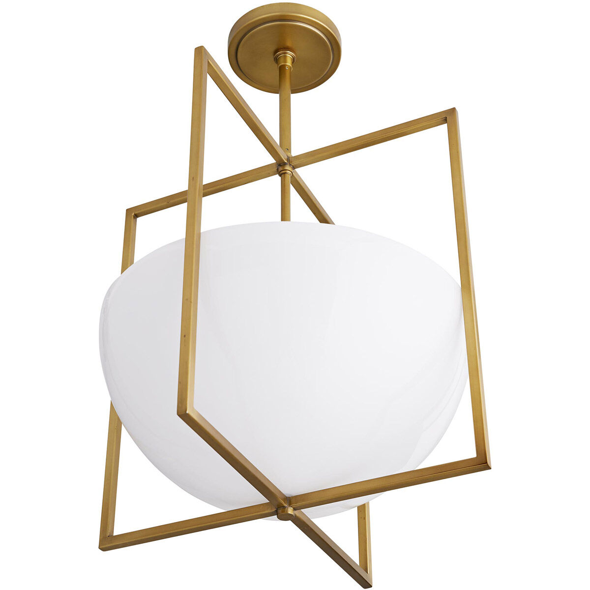 Royce 2 Light 18 inch Antique Brass Pendant Ceiling Light