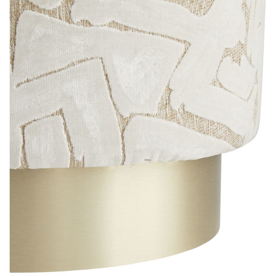 Avalon 21 inch Swiss Coffee Swivel Ottoman