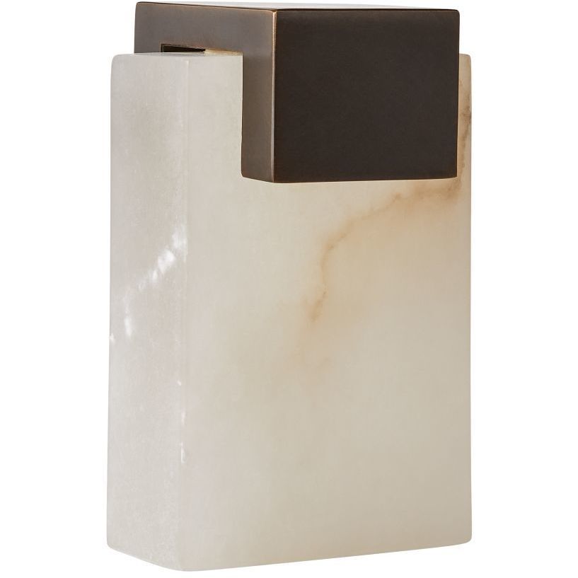 Tolliver 7 inch White Bookends, Set of 2