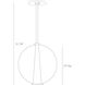 Caviar 1 Light 10 inch Polished Nickel Pendant Ceiling Light, Adjustable Medium