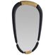 Hitchcock 37.5 X 26.5 inch Ebony and Antique Bras Mirror