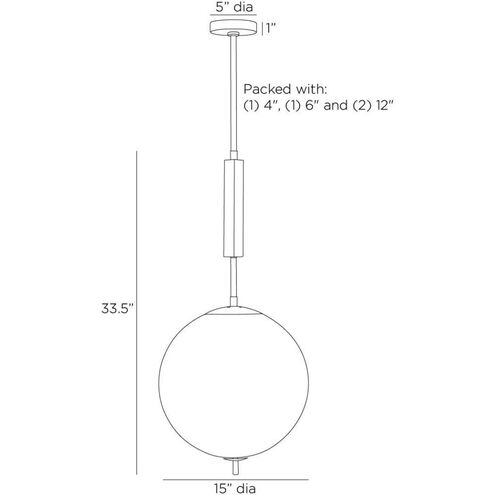 Flagstaff 1 Light 15 inch English Bronze Pendant Ceiling Light