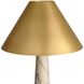 Chanell 60.5 inch 150 watt Faux Calacatta Viola and Antique Brass Floor Lamp Portable Light