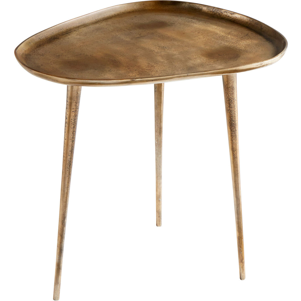 Bexley 24 X 22 inch Antique Gold Side Table, Large