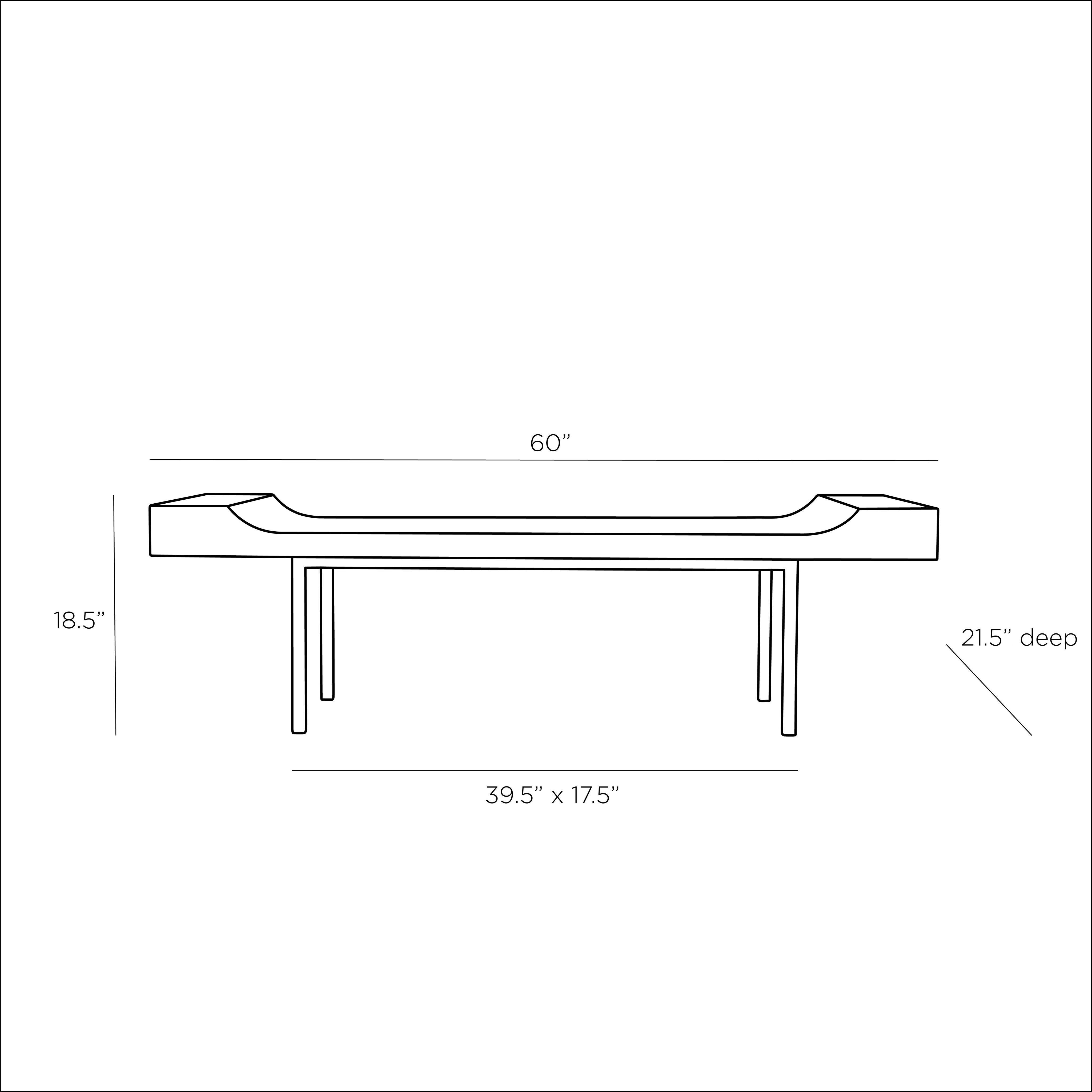 Lanny Black Bench