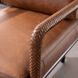 Durham Cognac and Blackened Bronze Chair