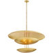 Florko 6 Light 42 inch Gold Leaf Grand Chandelier Ceiling Light