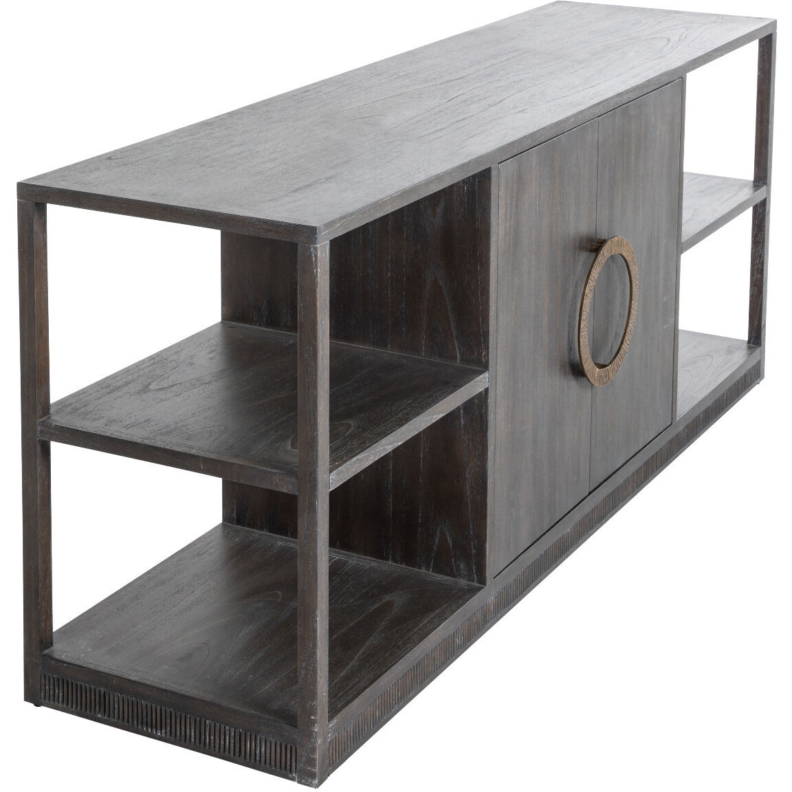 Chrei Stained Brass / Cerused Ash Cabinet