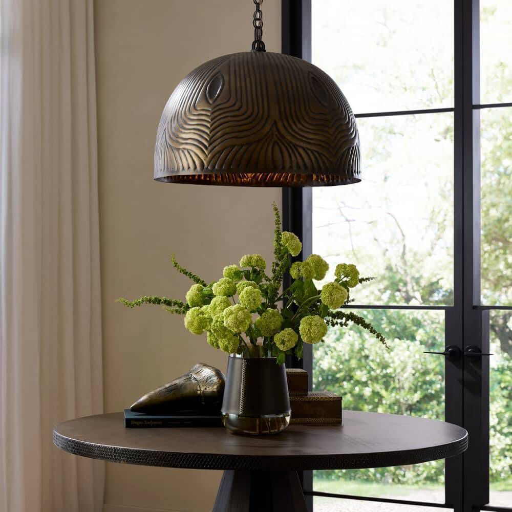 Micah 1 Light 24.5 inch Antique Bronze Pendant Ceiling Light