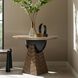 Dorette 42 X 33 inch Chateau Gray and Matte Black Entry Table