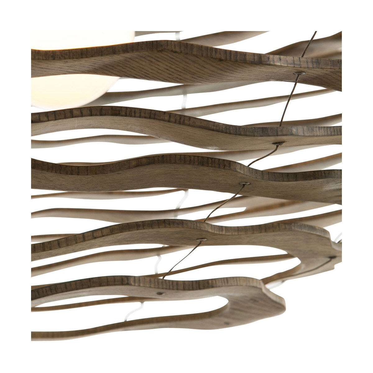 Rook 1 Light 24 inch Natural and Blackened Iron Pendant Ceiling Light, Small