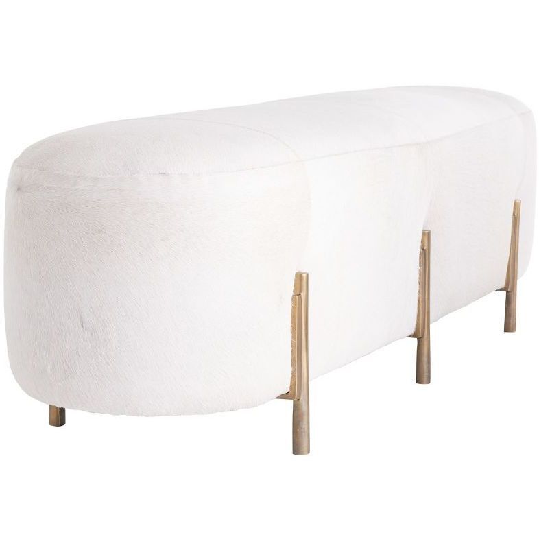 Justin 18.5 inch White Bench