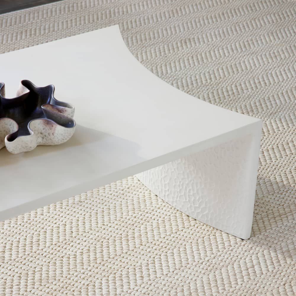 Haney 45.5 X 15.5 inch Ivory Outdoor Coffee Table