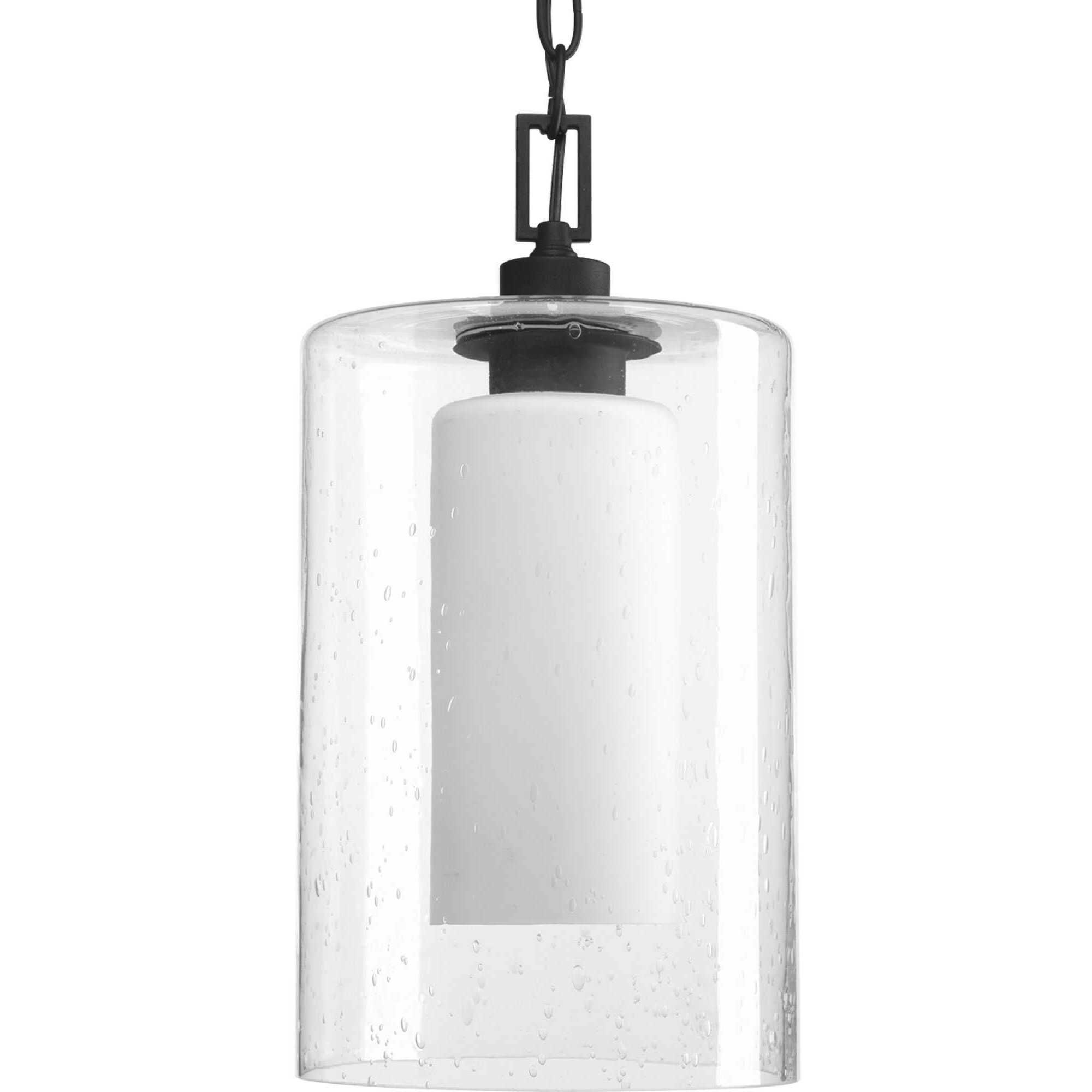 Compel 1 Light 7.88 inch Textured Black Outdoor Hanging Lantern