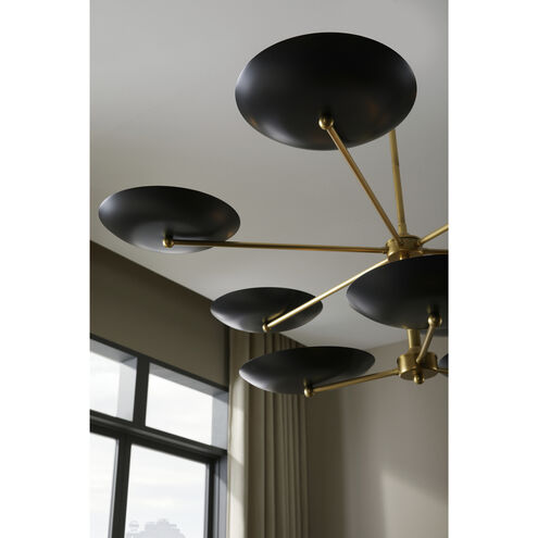 Griffith 9 Light 52 inch Bronze Two Tiered Chandelier Ceiling Light