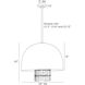 Giraldo 3 Light 24 inch English Bronze and Antique Brass Pendant Ceiling Light