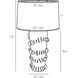 Beatrix 31 inch 150.00 watt Ivory Crackle Lamp Portable Light
