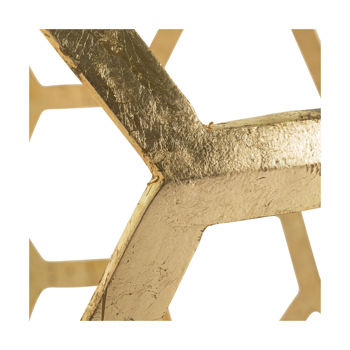 Dolma 50 inch Gold Leaf Dining Table, Round