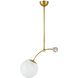 Christina 1 Light Matte Swirl Pendant Ceiling Light