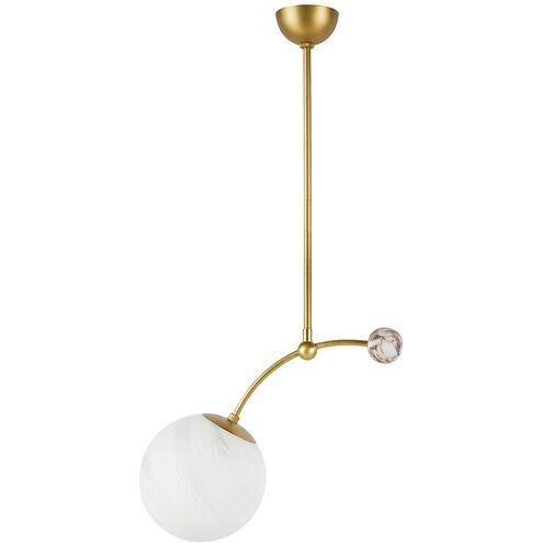 Christina 1 Light Matte Swirl Pendant Ceiling Light